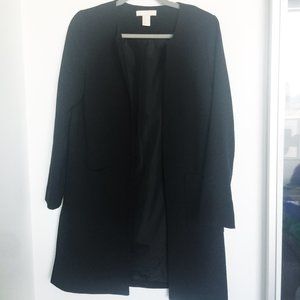 Longline Blazer w side slits (Black)